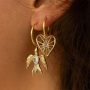 Joyas minimalistas con colgantes de acero inox y strass 