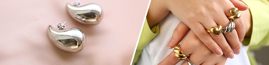 Nueva l&iacute;nea de pendientes y anillos de acero inoxidable