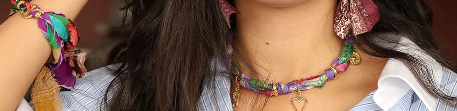 &iexcl;Nueva colecci&oacute;n de cinta Sari de seda en bellos colores!