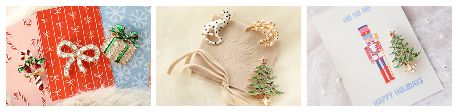 Preciosa serie de broches, pins y tarjetas de joyer&iacute;a