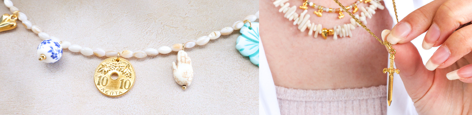 Nuevos y hermosos colgantes y abalorios met&aacute;licos DQ