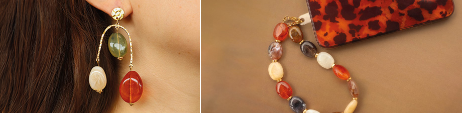 Preciosa colecci&oacute;n de abalorios acr&iacute;licos