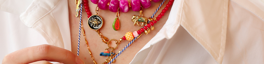 Colgantes de acero inox con esmalte Colgantes de acero inox con esmalte