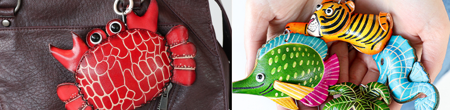 Nuevas monederos y llaveros de cuero Nuevas monederos y llaveros de cuero