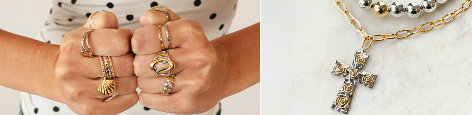 Nueva serie de anillos y colgantes de acero inox Nueva serie de anillos y colgantes de acero inox