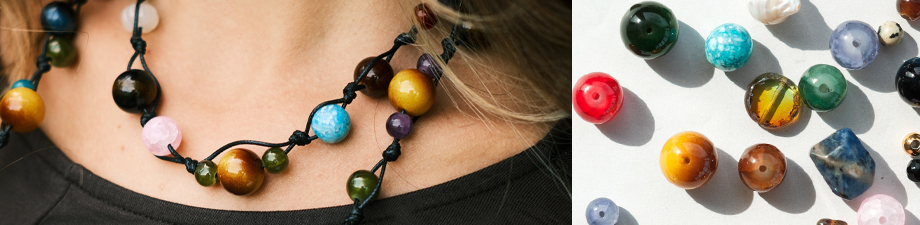 Abalorios de vidrio redondos para tu colección de otoño Abalorios de vidrio redondos para tu colección de otoño