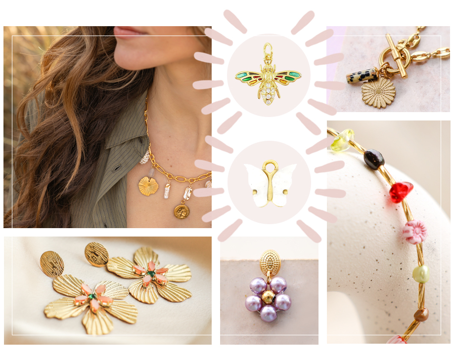 Abalorios y Colgantes Flor