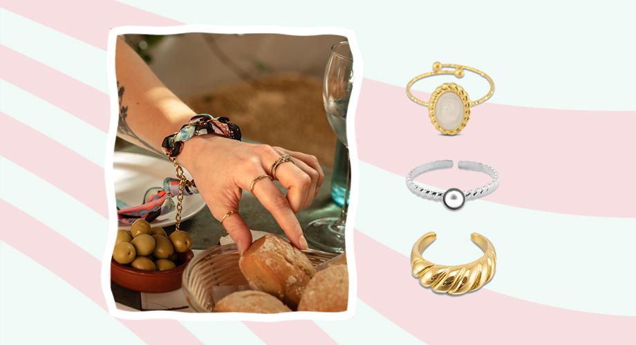 Pulseras y anillos listos para usar